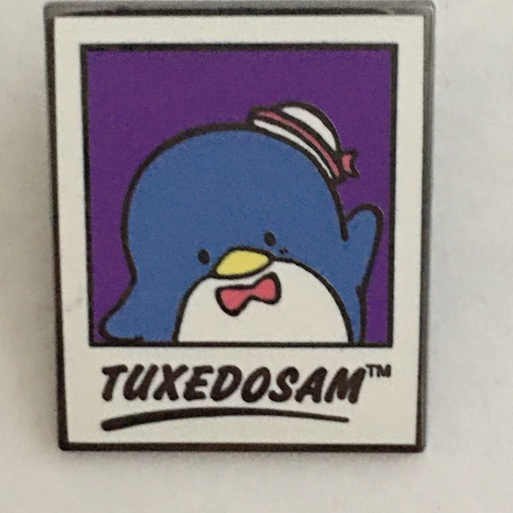 New Sanrio Friend of the Month Pin TUXEDO SAM and Story Card June 2016 Limited - Picture 2 of 7